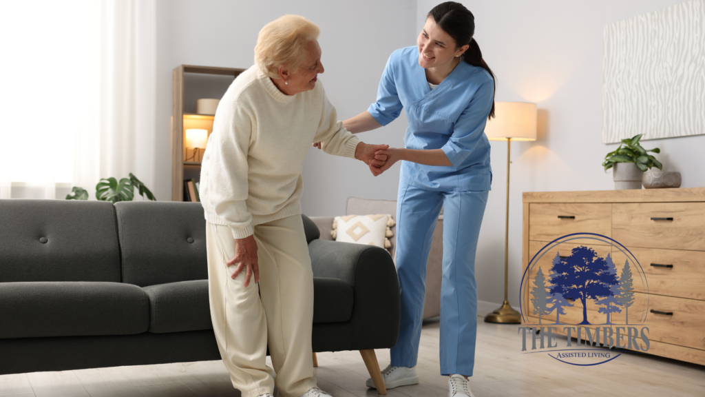 Nurse providing 24/7 nursing support to an assisted living resident